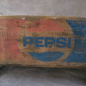 Pepsi Cola Soda Crate - Tulsa Blue & Red